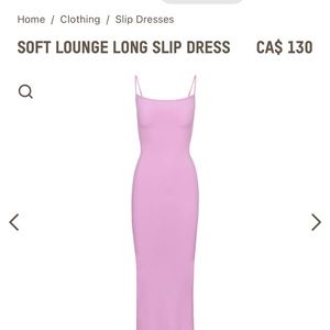 Skims lounge dress (petal) brand new with tags on